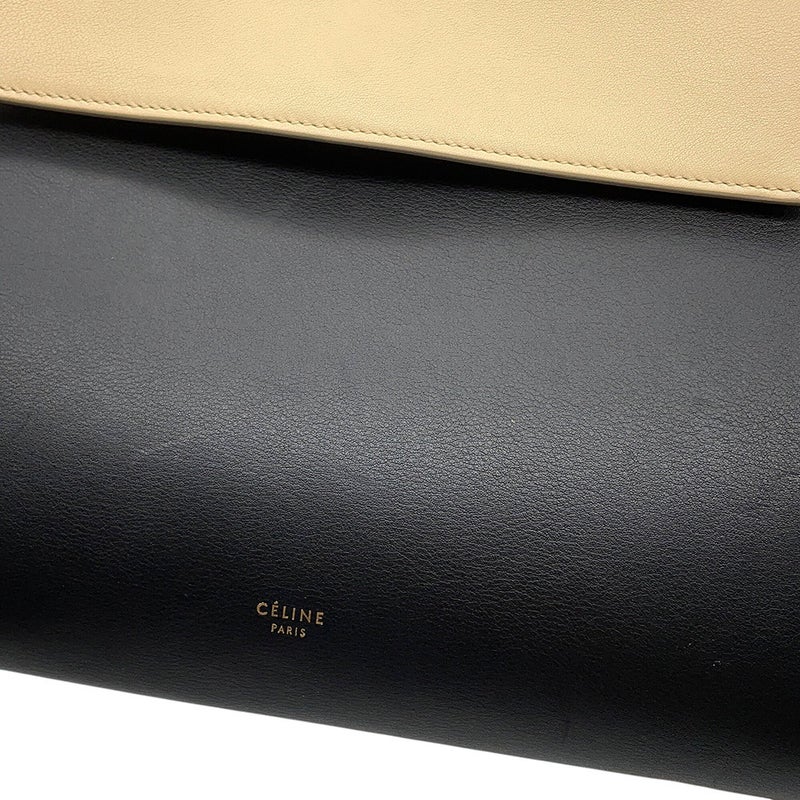セリーヌ ハンドバッグ ベルトバッグ バイカラー レザー CELINE バッグ 黒