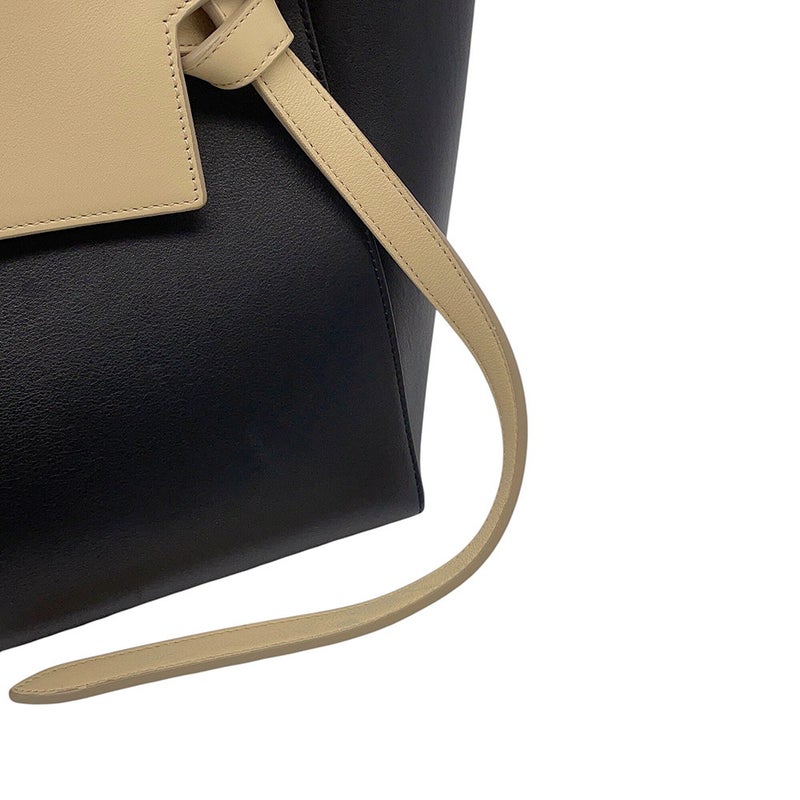 セリーヌ ハンドバッグ ベルトバッグ バイカラー レザー CELINE バッグ 黒