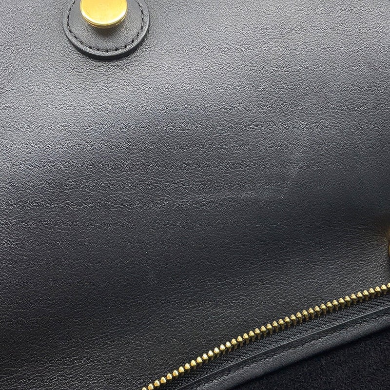 セリーヌ ハンドバッグ ベルトバッグ バイカラー レザー CELINE バッグ 黒