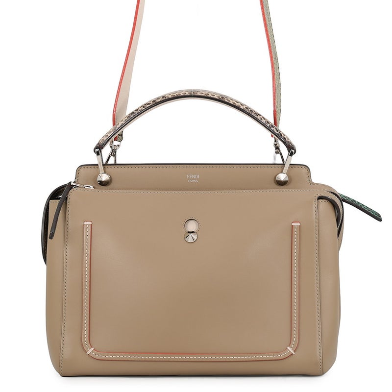 フェンディ ハンドバッグ ドットコム レザー/パイソン 8BN293 FENDI 2wayショルダーバッグ