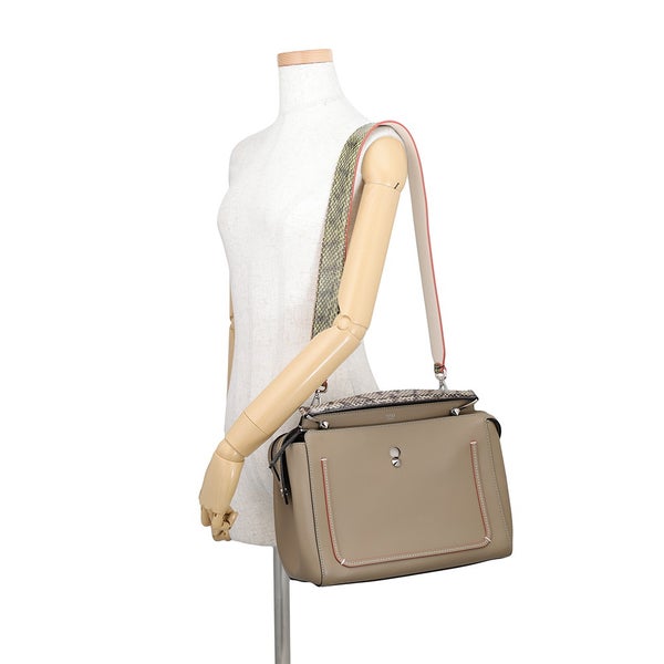 フェンディ ハンドバッグ ドットコム レザー/パイソン 8BN293 FENDI 2wayショルダーバッグ