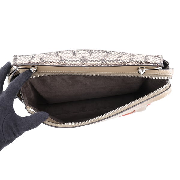 フェンディ ハンドバッグ ドットコム レザー/パイソン 8BN293 FENDI 2wayショルダーバッグ