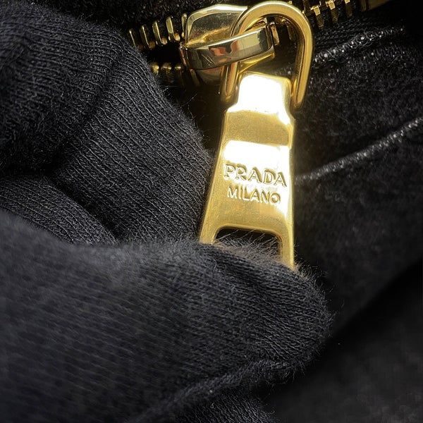 プラダ トートバッグ カナパ CANAPA ミディアム デニム 1BG642 PRADA 黒