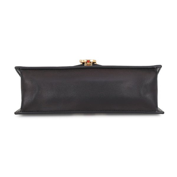 バーバリー チェーンショルダーバッグ TBモノグラム PVC レザー BURBERRY 黒