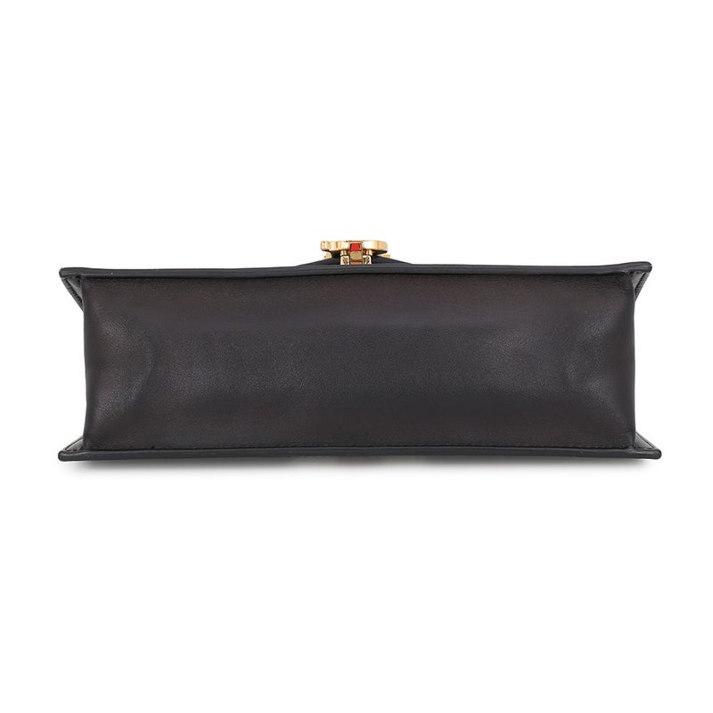 バーバリー チェーンショルダーバッグ TBモノグラム PVC レザー BURBERRY 黒