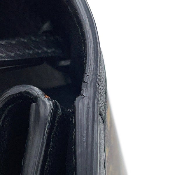 バーバリー チェーンショルダーバッグ TBモノグラム PVC レザー BURBERRY 黒