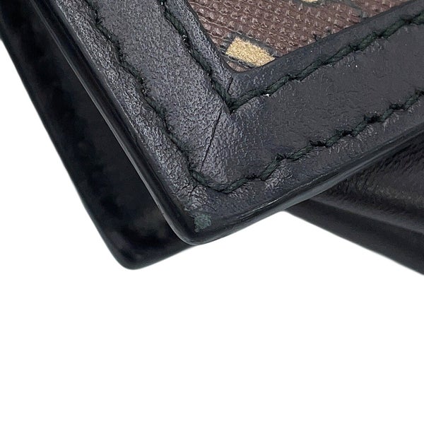 バーバリー チェーンショルダーバッグ TBモノグラム PVC レザー BURBERRY 黒