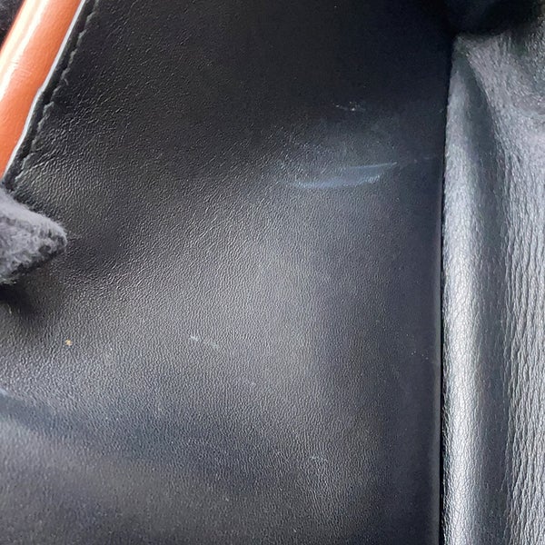 バーバリー チェーンショルダーバッグ TBモノグラム PVC レザー BURBERRY 黒