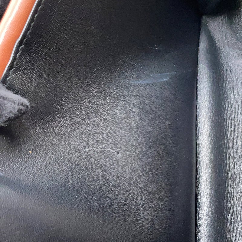バーバリー チェーンショルダーバッグ TBモノグラム PVC レザー BURBERRY 黒