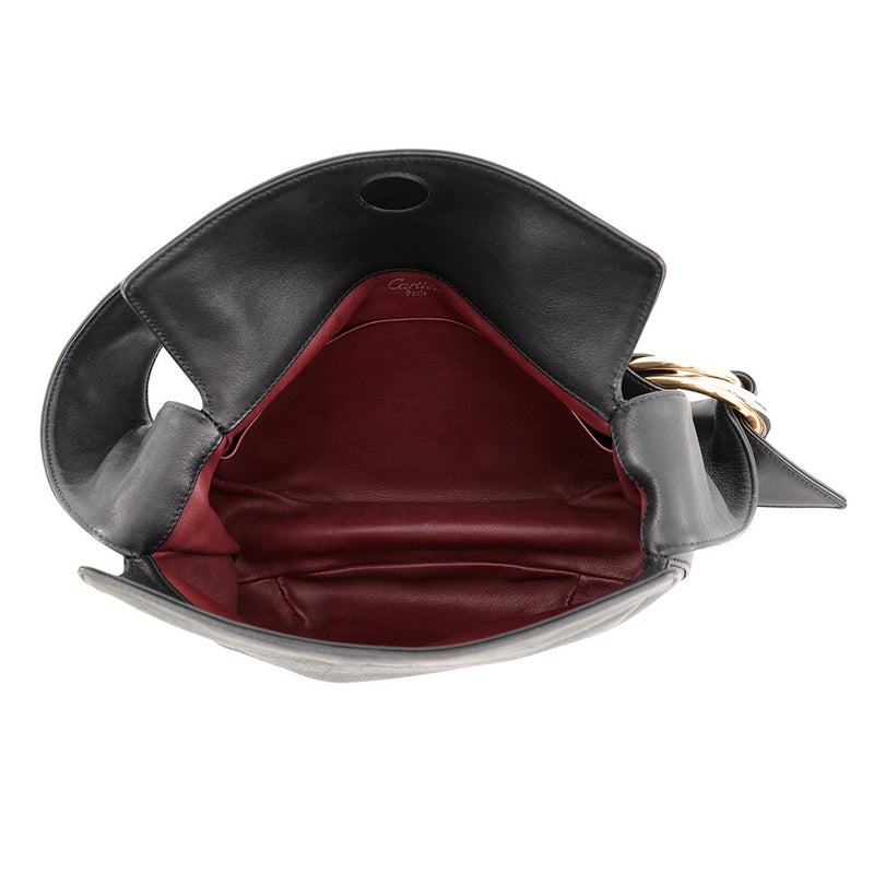 カルティエ ハンドバッグ トリニティ レザー Cartier 黒