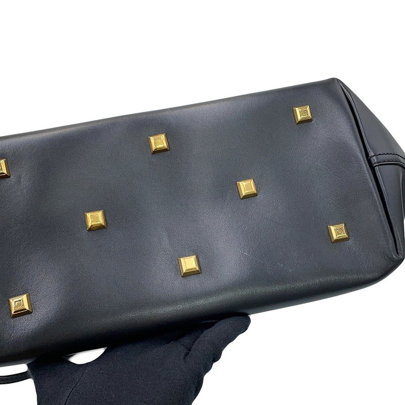 サルヴァトーレ・フェラガモ トートバッグ ガンチーニ キャンバス レザー 21H663 Ferragamo 黒