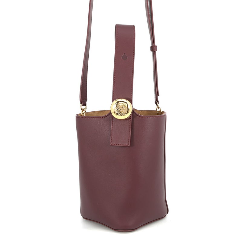 ロエベ ハンドバッグ  ぺブルバゲット アナグラム レザー LOEWE 2wayショルダーバッグ