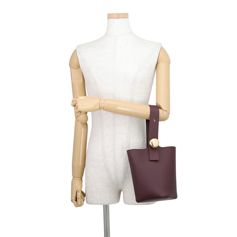 ロエベ ハンドバッグ  ぺブルバゲット アナグラム レザー LOEWE 2wayショルダーバッグ