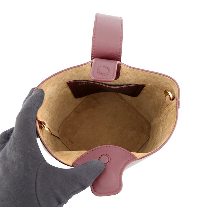 ロエベ ハンドバッグ  ぺブルバゲット アナグラム レザー LOEWE 2wayショルダーバッグ