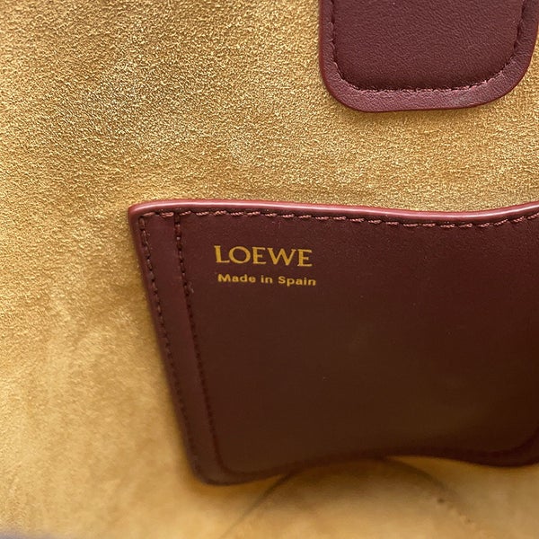 ロエベ ハンドバッグ  ぺブルバゲット アナグラム レザー LOEWE 2wayショルダーバッグ