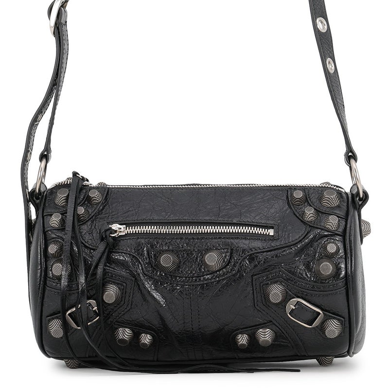 バレンシアガ ショルダーバッグ ルカゴール シリンダー レザー 771716 BALENCIAGA 黒