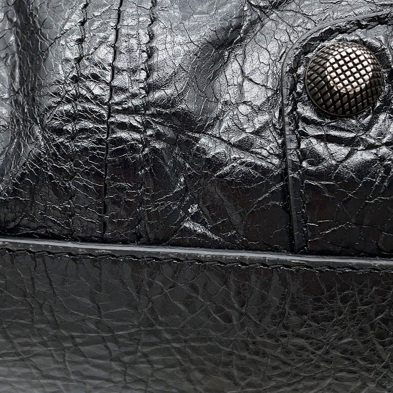 バレンシアガ ショルダーバッグ ルカゴール シリンダー レザー 771716 BALENCIAGA 黒