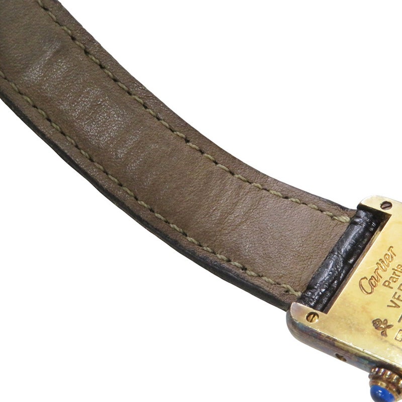 カルティエ マストタンク SM ヴェルメイユ W1001354 Cartier 腕時計 黒文字盤