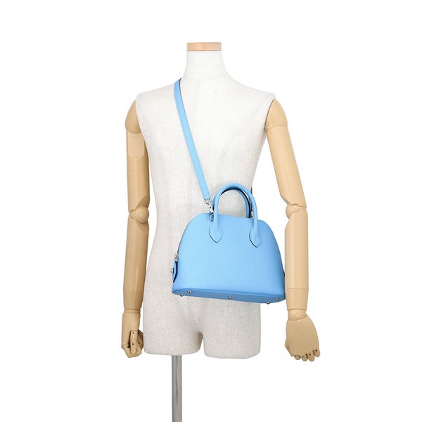 エルメス ボリード1923 25 セレステ/シルバー金具 エプソン U刻印 HERMES ２wayショルダー セレスト