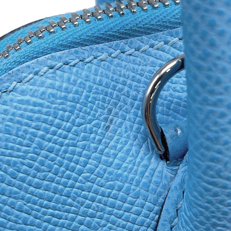 エルメス ボリード1923 25 セレステ/シルバー金具 エプソン U刻印 HERMES ２wayショルダー セレスト