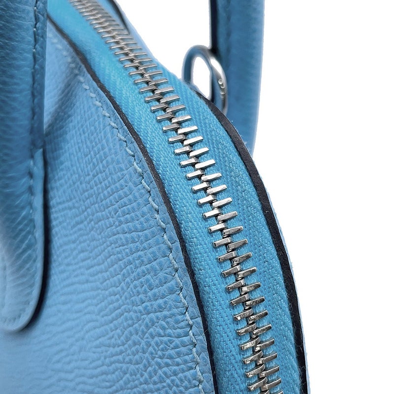 エルメス ボリード1923 25 セレステ/シルバー金具 エプソン U刻印 HERMES ２wayショルダー セレスト