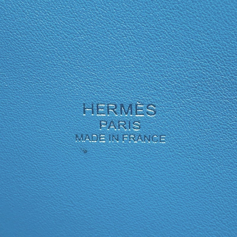 エルメス ボリード1923 25 セレステ/シルバー金具 エプソン U刻印 HERMES ２wayショルダー セレスト