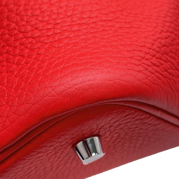 エルメス ハンドバッグ ピコタンロックMM ルージュトマト/シルバー金具 トリヨンクレマンス K刻印 HERMES トートバッグ