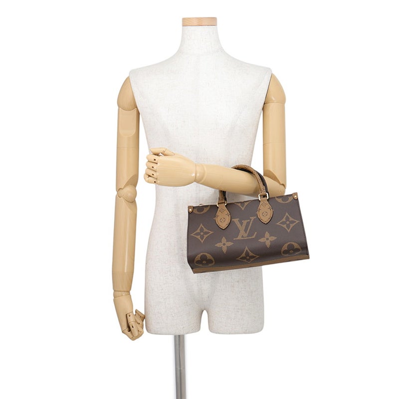 ルイヴィトン ハンドバッグ モノグラム・リバース/モノグラム・ジャイアント オンザゴー EW チェーン M14236 LOUIS VUITTON
