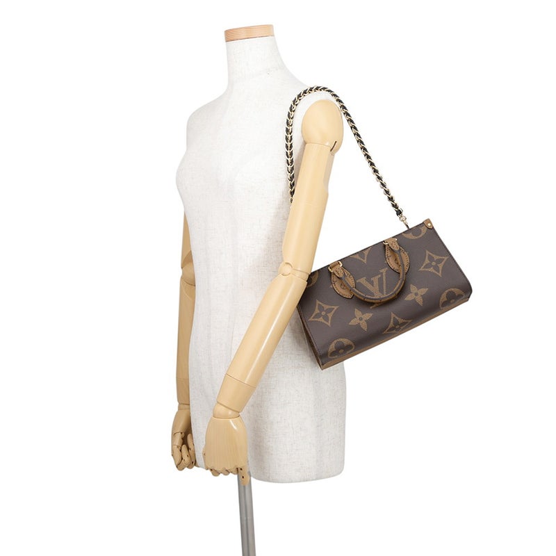 ルイヴィトン ハンドバッグ モノグラム・リバース/モノグラム・ジャイアント オンザゴー EW チェーン M14236 LOUIS VUITTON