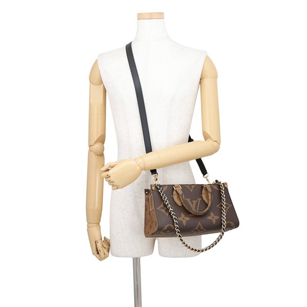 ルイヴィトン ハンドバッグ モノグラム・リバース/モノグラム・ジャイアント オンザゴー EW チェーン M14236 LOUIS VUITTON