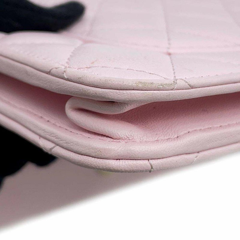 シャネル チェーンウォレット マトラッセ パール ココマーク ラムスキン AP2579 CHANEL 財布