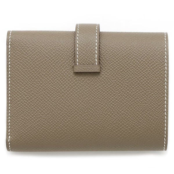 エルメス 三つ折り財布 ベアンコンビネ エトゥープ/ゴールド金具 エプソン W刻印 HERMES 財布