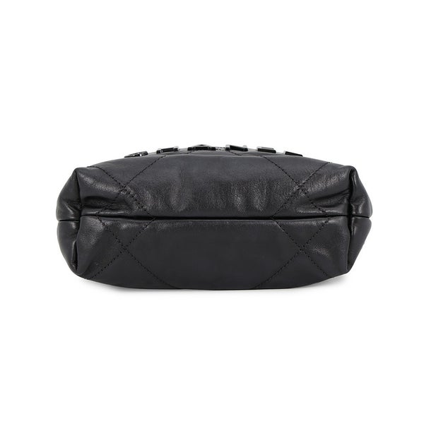 シャネル ハンドバッグ CHANEL22 ミニ ココマーク シャイニーカーフスキン AS3980 CHANEL 2wayショルダー 黒