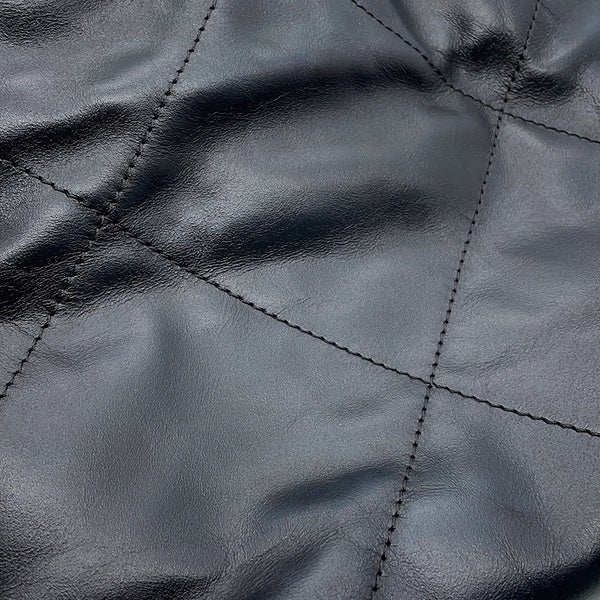 シャネル ハンドバッグ CHANEL22 ミニ ココマーク シャイニーカーフスキン AS3980 CHANEL 2wayショルダー 黒