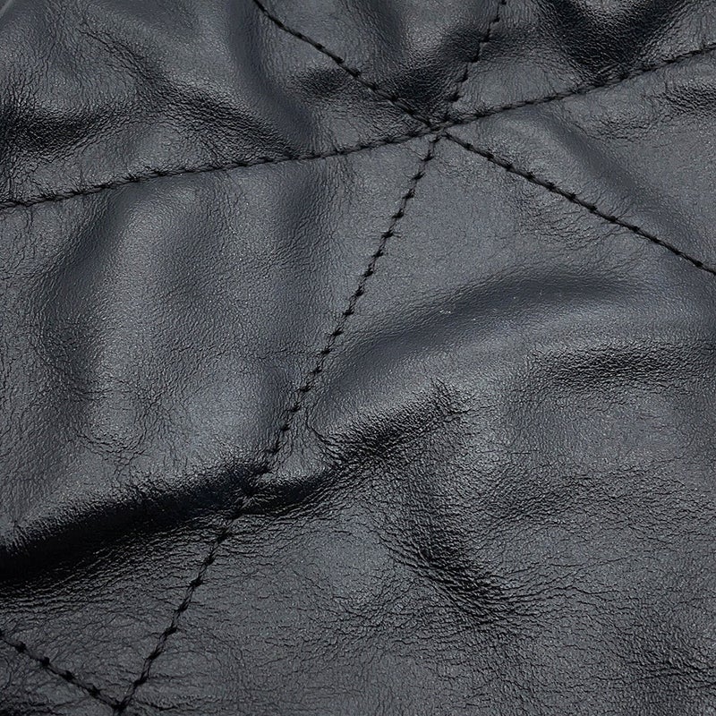 シャネル ハンドバッグ CHANEL22 ミニ ココマーク シャイニーカーフスキン AS3980 CHANEL 2wayショルダー 黒