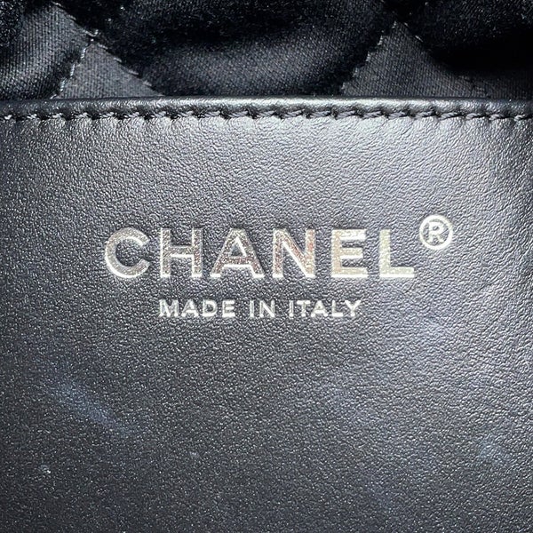 シャネル ハンドバッグ CHANEL22 ミニ ココマーク シャイニーカーフスキン AS3980 CHANEL 2wayショルダー 黒