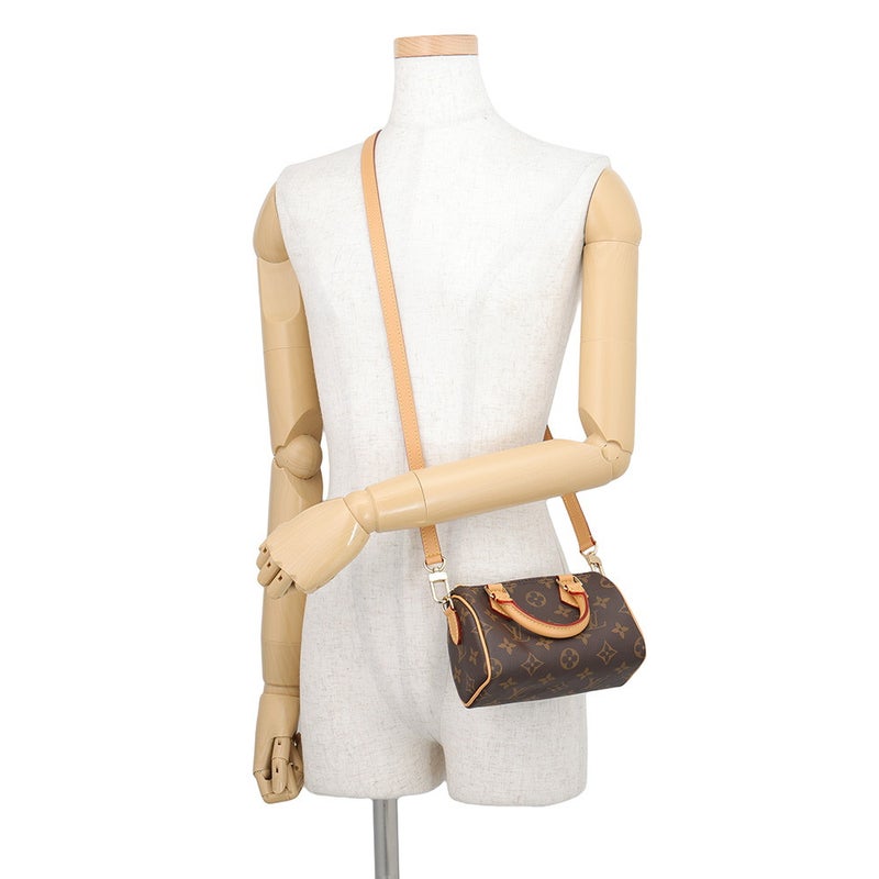 ルイヴィトン ハンドバッグ モノグラム ナノ・スピーディ M81085 LOUIS VUITTON ヴィトン 2way ショルダーバッグ