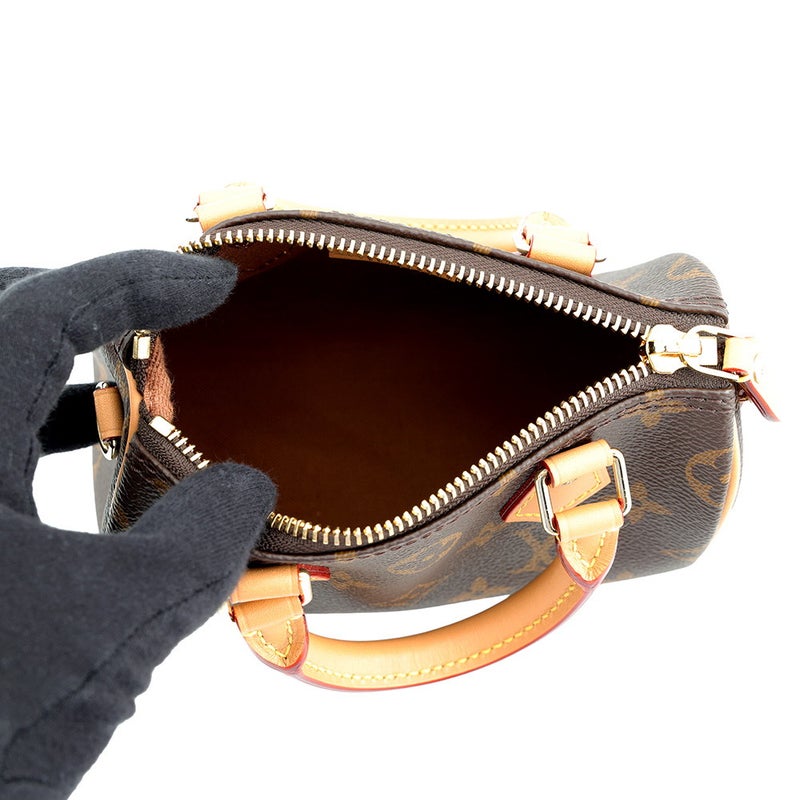 ルイヴィトン ハンドバッグ モノグラム ナノ・スピーディ M81085 LOUIS VUITTON ヴィトン 2way ショルダーバッグ