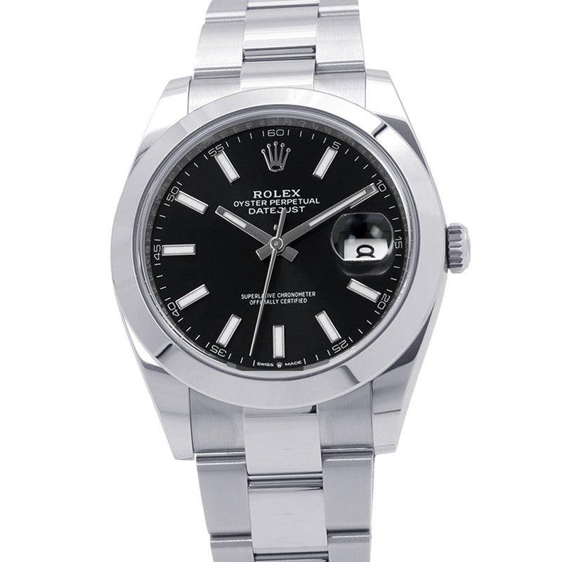ロレックス デイトジャスト41 ランダムシリアル ルーレット 126300 ROLEX 腕時計 黒文字盤