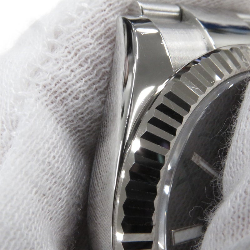 ロレックス デイトジャスト41 SS/K18WGホワイトゴールド ランダムシリアル ルーレット 126334 ROLEX 腕時計 スレート文字盤