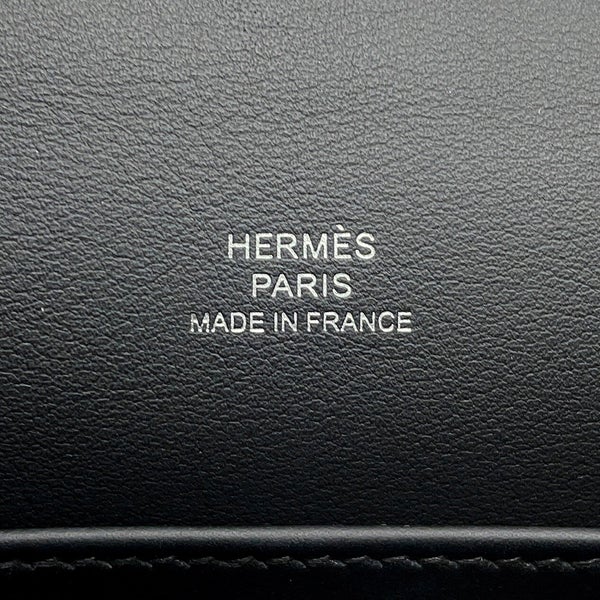 エルメス ハンドバッグ ポシェットケリー ブラック/シルバー金具 スイフト K刻印 HERMES バッグ 黒