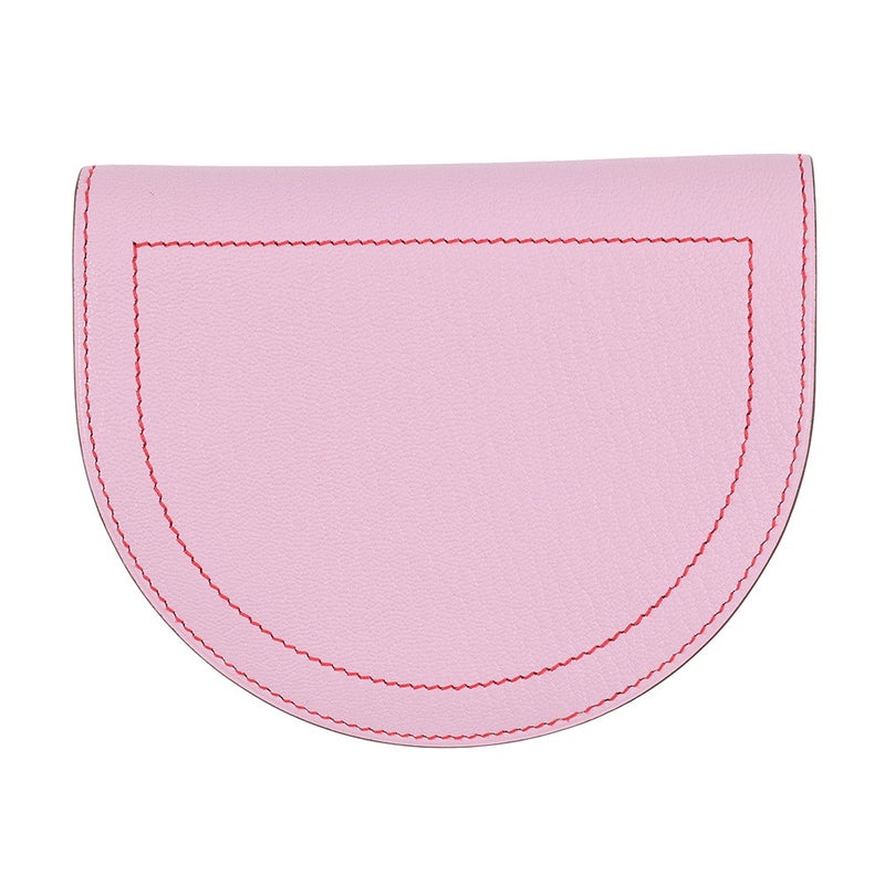 エルメス 二つ折り財布 インザループ コンパクト モーヴシルベストル/シルバー金具 シェブルミゾル D刻印 シェーブル