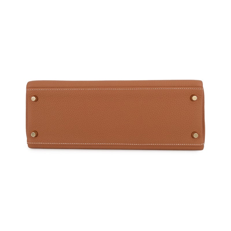 エルメス ハンドバッグ ケリー32 内縫い ゴールド/ゴールド金具 トゴ X刻印 HERMES Kelly 2wayバッグ