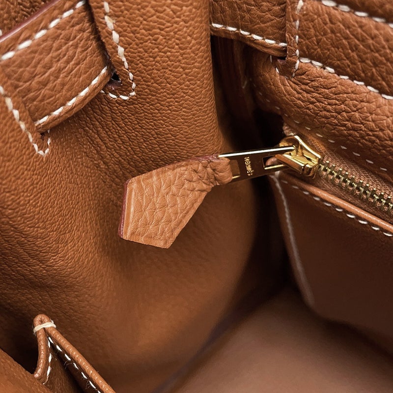 エルメス ハンドバッグ ケリー32 内縫い ゴールド/ゴールド金具 トゴ X刻印 HERMES Kelly 2wayバッグ