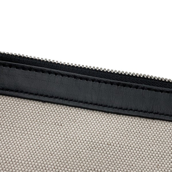 バレンシアガ トートバッグ ネイビーカバス M キャンバス/レザー 339936 BALENCIAGA ポーチ付き 黒