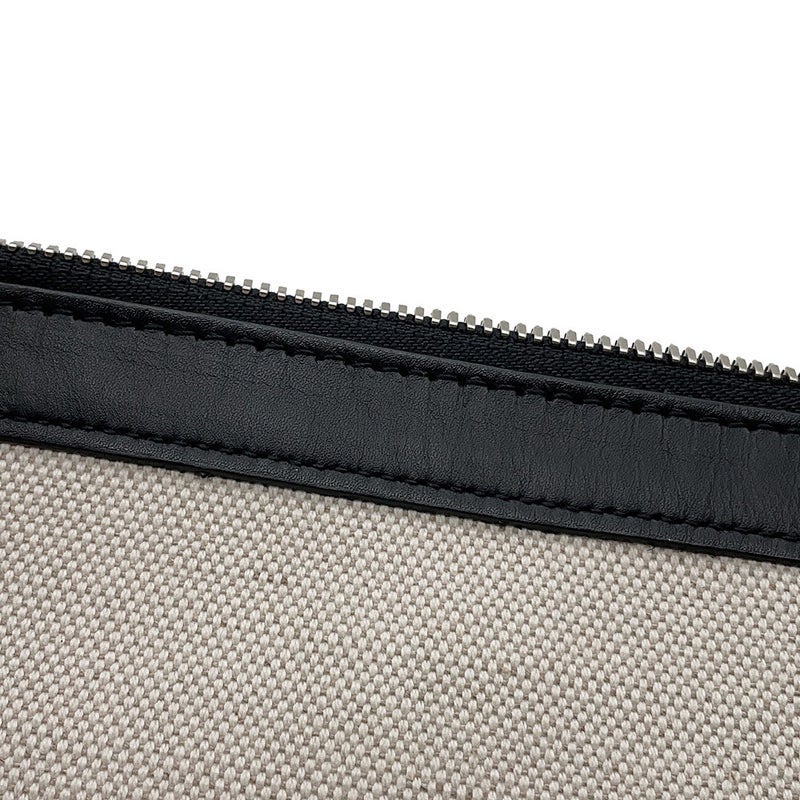 バレンシアガ トートバッグ ネイビーカバス M キャンバス/レザー 339936 BALENCIAGA ポーチ付き 黒