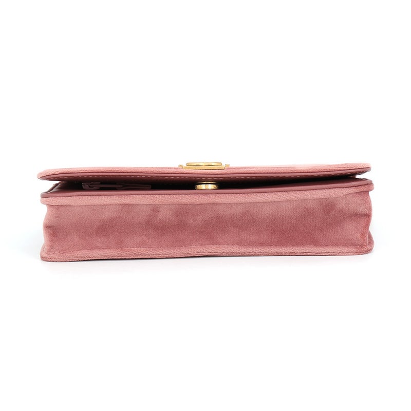 シャネル チェーンウォレット ボーイシャネル ベルベット CHANEL 財布