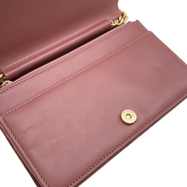 シャネル チェーンウォレット ボーイシャネル ベルベット CHANEL 財布