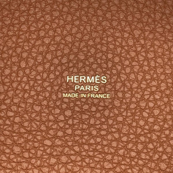 エルメス ハンドバッグ ピコタンロックPM ゴールド/ゴールド金具 トリヨンクレマンスG刻印 HERMES トートバッグ