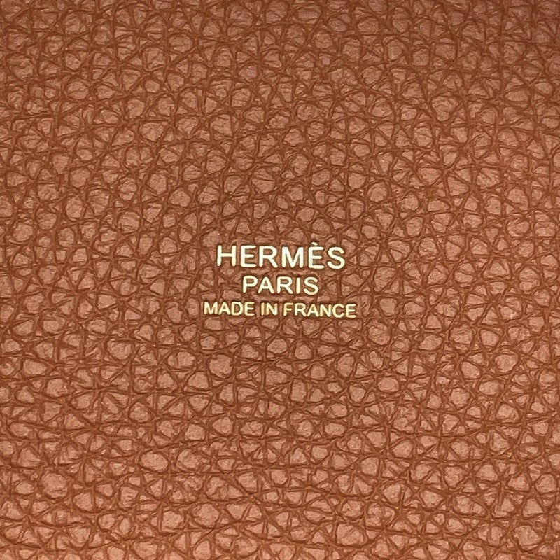 エルメス ハンドバッグ ピコタンロックPM ゴールド/ゴールド金具 トリヨンクレマンスG刻印 HERMES トートバッグ